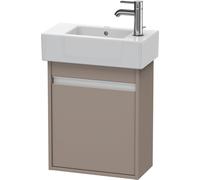 Duravit Ketho bâti-support de lavabo suspendu, 450x550x225 mm, 1 porte, charnières à gauche, pour lave-mains Vero 070350, KT6629R4343, KT6629R4343, Colorazione: Basalto opaco decoro opaco