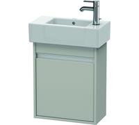 Duravit Ketho bâti-support de lavabo suspendu, 450x550x225 mm, 1 porte, charnières à gauche, pour lave-mains Vero 070350, KT6629L0707, KT6629L0707, Colorazione: Decoro grigio cemento opaco