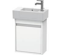 Duravit Ketho bâti-support de lavabo suspendu, 450x550x225 mm, 1 porte, charnières à gauche, pour lave-mains Vero 070350, KT6629R1818, KT6629R1818, Colorazione: Bianco opaco Decor bianco opaco