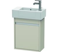 Duravit Ketho bâti-support de lavabo suspendu, 450x550x225 mm, 1 porte, charnières à gauche, pour lave-mains Vero 070350, KT6629R9191, KT6629R9191, Colorazione: Decoro taupe opaco
