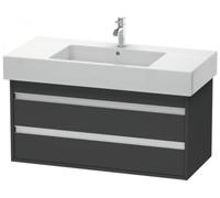 Duravit Ketho bâti-support lavabo suspendu, 1000x480x455 mm, 2 tiroirs, pour lavabos Vero 032910, KT664104949, KT664104949, Colorazione: Grafite opaco Decor