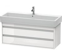 Duravit Ketho bâti-support lavabo suspendu, 1150x480x440 mm, 2 tiroirs, pour lavabos Vero 045412, KT663902222, KT663902222, Colorazione: Decoro bianco lucido