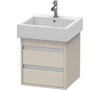 Duravit Ketho bâti-support lavabo suspendu, 450x480x440 mm, 2 tiroirs, pour lavabos Vero 045450, KT663509191, KT663509191, Colorazione: Decoro taupe opaco
