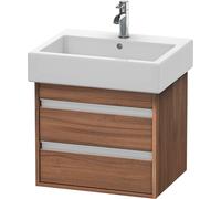 Duravit Ketho Meuble sous-lavabo suspendu 6636, 2 tiroirs, 550mm, pour Vero, KT663607979, KT663607979, Colorazione: Decorazione naturale in noce