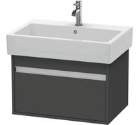Duravit Ketho bâti-support lavabo suspendu, 650x410x440 mm, 1 tiroir, pour lavabos Vero 045470, KT668404949, KT668404949, Colorazione: Grafite opaco Decor