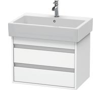 Duravit Ketho bâti-support lavabo suspendu, 650x480x440 mm, 2 tiroirs, pour lavabos Vero 045470, KT662401818, KT662401818, Colorazione: Bianco opaco Decor bianco opaco