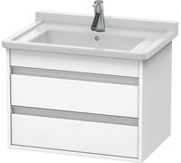 Duravit Ketho bâti-support lavabo suspendu, 650x480x455 mm, 2 tiroirs, pour Starck 3 030470, KT664301818, KT664301818, Colorazione: Bianco opaco Decor bianco opaco
