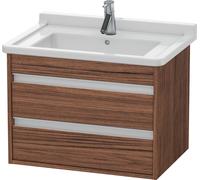 Duravit Ketho bâti-support lavabo suspendu, 650x480x455 mm, 2 tiroirs, pour Starck 3 030470, KT664302121, KT664302121, Colorazione: Decoro noce scuro