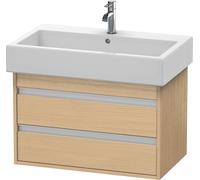 Duravit Ketho bâti-support lavabo suspendu, 750x480x440 mm, 2 tiroirs, pour lavabos Vero 045480, KT663703030, KT663703030, Colorazione: Rovere naturale decorativo