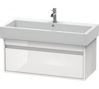 Duravit Ketho bâti-support lavabo suspendu, 950x410x440 mm, 1 tiroir, pour lavabos Vero 045410, KT668802222, KT668802222, Colorazione: Decoro bianco lucido