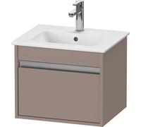 Duravit Ketho bâti-support lavabo suspendu, Compact, 500x410x412 mm, 1 tiroir, pour ME by Starck 233653, KT640404343, KT640404343, Colorazione: Basalto opaco decoro opaco
