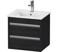 Duravit Ketho bâti-support lavabo suspendu, Compact, 500x480x412 mm, 2 tiroirs, pour ME by Starck 233653, KT644401616, KT644401616, Colorazione: Rovere nero decorativo