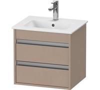 Duravit Ketho bâti-support lavabo suspendu, Compact, 500x480x412 mm, 2 tiroirs, pour ME by Starck 233653, KT644407575, KT644407575, Colorazione: Arredamento in lino