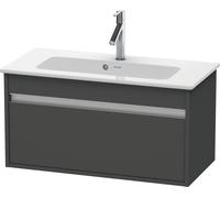 Duravit Ketho bâti-support lavabo suspendu, Compact, 800x410x385 mm, 1 tiroir, pour ME by Starck 234283, KT642304949, KT642304949, Colorazione: Grafite opaco Decor