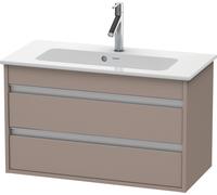 Duravit Ketho bâti-support lavabo suspendu, Compact, 800x480x385 mm, 2 tiroirs, pour ME by Starck 234283, KT645304343, KT645304343, Colorazione: Basalto opaco decoro opaco