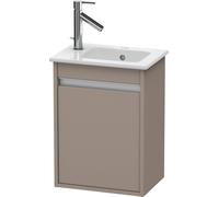 Duravit Ketho meuble sous-lavabo suspendu, 400x550x285 mm, 1 porte, charnières à droite, pour ME by Starck 072343, KT6417R4343, KT6417R4343, Colorazione: Basalto opaco decoro opaco