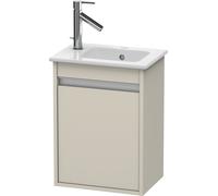 Duravit Ketho Meuble sous-lavabo suspendu 6417R, 1 porte, à charnières à droite, 400mm, pour ME par Starck 072343, KT6417R9191, KT6417R9191, Colorazione: Taupe Opaco