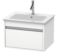 Duravit Ketho Meuble sous-lavabo suspendu 6418, 1 tiroir, 600mm, pour ME par Starck 233663, KT641800707, KT641800707, Colorazione: Grigio cemento Opaco