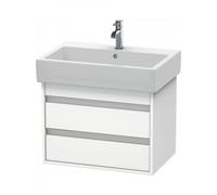 Duravit Ketho Meuble sous-lavabo suspendu 6624, 2 tiroirs, 650mm, pour Vero, KT662401818, KT662401818, Colorazione: Bianco opaco Decor bianco opaco
