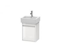 Duravit Ketho Meuble sous-lavabo suspendu 6630, 1 porte en bois, à charnières à droite, 400mm, pour Vero, KT6630R2222, KT6630R2222, Colorazione: Decoro bianco lucido