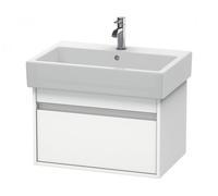 Duravit Ketho Meuble sous-lavabo suspendu 6684, 1 tiroir, 650mm, pour Vero, KT668401818, KT668401818, Colorazione: Bianco opaco Decor bianco opaco