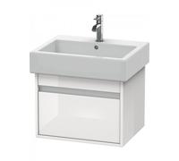 Duravit Ketho Meuble sous-lavabo suspendu 6686, 1 tiroir, 550mm, pour Vero, KT668602222, KT668602222, Colorazione: Decoro bianco lucido