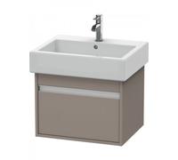 Duravit Ketho Meuble sous-lavabo suspendu 6686, 1 tiroir, 550mm, pour Vero, KT668604343, KT668604343, Colorazione: Basalto opaco decoro opaco