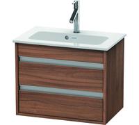 Duravit Ketho Meuble sous-lavabo suspendu Compact 6452, 2 tiroirs, avec découpe pour siphon et tablier, 600mm, pour ME par Starck 234263, KT645207979, KT645207979, Colorazione: Decorazione naturale in