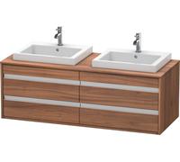 Duravit Mobile sottolavabo Ketho KT6757B7979 4 scomparti per 2 lavabi incasso Noce