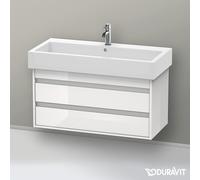 Duravit Ketho mobile con lavabo Vero, 2 scomparti estraibili, 0454100000+KT663802222, Ketho; Vero [Mobili da Bagno > Mobili con Lavabo Integrato]