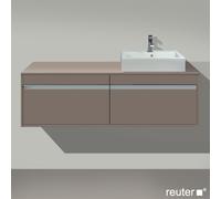 Duravit Ketho mobile con top, 2 scomparti estraibili, KT6697R4343, Ketho [Mobili da Bagno > Mobili Lavabo]
