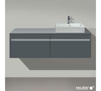 Duravit Ketho mobile con top, 2 scomparti estraibili, KT6697R4949, Ketho [Mobili da Bagno > Mobili Lavabo]