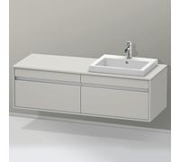 Duravit Ketho mobile con top, 2 scomparti estraibili, KT6797R0707, Ketho [Mobili da Bagno > Mobili Lavabo]