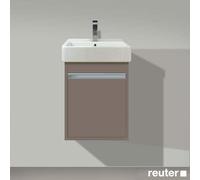 Duravit Ketho bâti-support de lavabo suspendu, 400x550x320 mm, 1 porte, charnières à droite, pour lave-mains Vero 070445, KT6630R4343, KT6630R4343, Colorazione: Basalto opaco decoro opaco