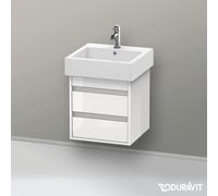 Duravit Ketho - Mobile da lavabo 480x450x440 mm, 2 cassetti, bianco lucido KT663502222