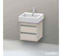 Duravit Ketho bâti-support lavabo suspendu, 450x480x440 mm, 2 tiroirs, pour lavabos Vero 045450, KT663509191, KT663509191, Colorazione: Decoro taupe opaco
