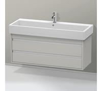 Duravit Ketho bâti-support lavabo suspendu, 1150x480x440 mm, 2 tiroirs, pour lavabos Vero 045412, KT663900707, KT663900707, Colorazione: Decoro grigio cemento opaco