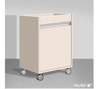 Duravit Ketho mobiletto con rotelle, 1 anta, KT2530R9191, Ketho [Mobili da Bagno > Mobili Complementari]