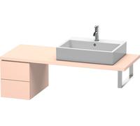 Duravit L-Cube Armoire basse pour console, largeur 320mm, profondeur 547mm, 2 tiroirs, LC583502020, LC583502020, Colorazione: Albicocca Perla di seta opaco laccato opaco