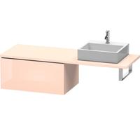 Duravit L-Cube Armoire basse pour console largeur 820mm, profondeur 547mm, 1 coulissant, LC585401010, LC585401010, Colorazione: Albicocca Perla lacca lucida all'albicocca