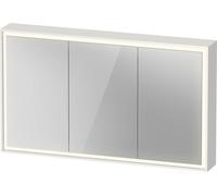 Duravit L-Cube armoire de toilette avec éclairage LED, blanc, 1200x155x700mm, 3 portes, prise de courant E, LC7553018181010, LC7553018181010, Versione: con illuminazione lavabo