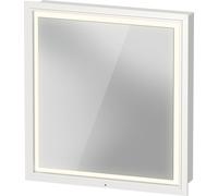 Duravit L-Cube armoire de toilette avec éclairage LED, blanc, 650x155x700mm, 1 porte, charnière à droite, Touch-LED, prise J, LC7650R18182000, LC7650R18182000