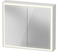 Duravit L-Cube armoire de toilette avec éclairage LED, blanc, 800x155x700mm, 2 portes, prise de courant J, LC7551018182000, LC7551018182000, Versione: senza illuminazione lavabo