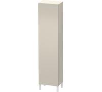 Duravit L-Cube Armoire haute individuelle 1 porte, 3 tablettes en verre, 1 tablette en bois, butée à droite, hauteur min. 1321 mm - max. 2000 mm, largeur min. 250 mm - max. 500 mm, profondeur min. 200