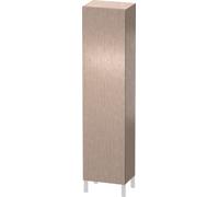 Duravit L-Cube Armoire haute individuelle 1 porte, 3 tablettes en verre, 1 tablette en bois, butée à droite, hauteur min. 1321 mm - max. 2000 mm, largeur min. 250 mm - max. 500 mm, profondeur min. 200