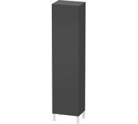 Duravit L-Cube Armoire haute individuelle 1 porte, 3 tablettes en verre, 1 tablette en bois, butée gauche, hauteur min. 1321 mm - max. 2000 mm, largeur min. 250 mm - max. 500 mm, profondeur min. 200 m