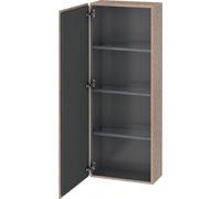 Duravit L-Cube armoire mi-haute, largeur 500mm, profondeur 243mm, 1 porte, charnières à gauche, LC1169L1111, LC1169L1111, Colorazione: quercia cashmere impiallacciato in vero legno