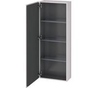 Duravit L-Cube armoire mi-haute, largeur 500mm, profondeur 243mm, 1 porte, charnières à gauche, LC1169L2727, LC1169L2727, Colorazione: Laccato lucido bianco lilla lucido