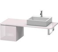 Duravit L-Cube Base pour console, largeur 420mm, profondeur 547mm, 1 tiroir, LC583102727, LC583102727, Colorazione: Laccato lucido bianco lilla lucido
