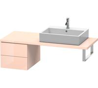 Duravit L-Cube Base pour console, largeur 420mm, profondeur 547mm, 2 tiroirs, LC583601010, LC583601010, Colorazione: Albicocca Perla lacca lucida all'albicocca